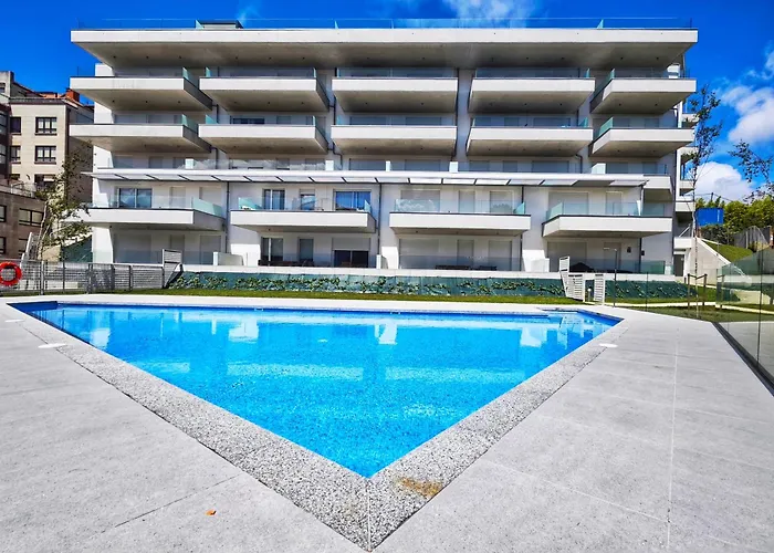 Апартаменты Desconectaengalicia Zoo 2 Con Piscina Y Vistas Al Mar A 150 Metros De Silgar *