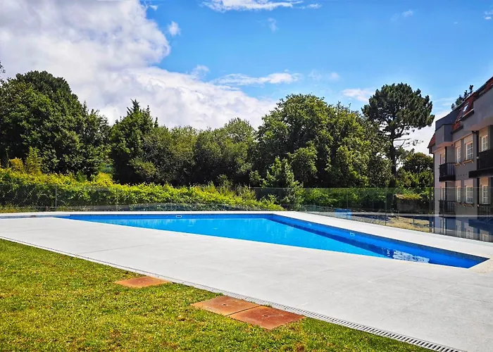 Апартаменты Desconectaengalicia Zoo 2 Con Piscina Y Vistas Al Mar A 150 Metros De Silgar Санхенхо
